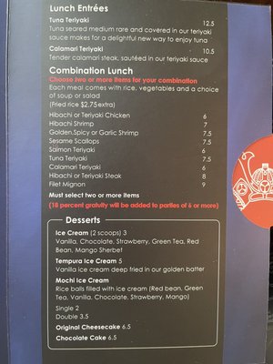 Menu photo 2 Shogun Japanese Restaurant Rockford, IL Menu photo 2 Shogun Japanese Restaurant Rockford, IL