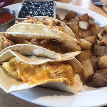 Foolish Craig's Cafe - Breakfast Tacos* with chorizo - Creperies Near Me - Boulder, Colorado