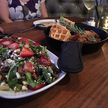 Local Kitchen - Strawberry salad and chicken and waffles were very flavorful. The brussel sprouts were devoured before I could take a photo. - Cocktail Bars Near Me - Torrance, California Local Kitchen - Strawberry salad and chicken and waffles were very flavorful. The brussel sprouts were devoured before I could take a photo. - Cocktail Bars Near Me - Torrance, California