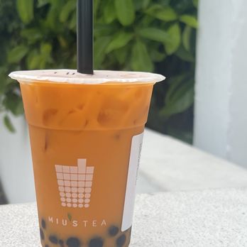 Miu's Tea - Small Thai tea, almond milk, boba - Bubble Tea Near Me - South Miami, Florida