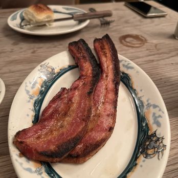 Peter Luger - Luger's Sizzling Bacon, Extra Thick by the Slice - Steakhouses Near Me - Brooklyn, New York