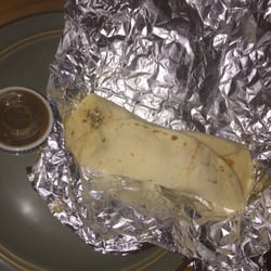 Grandpas Tacos - Breakfast taco with hot sauce