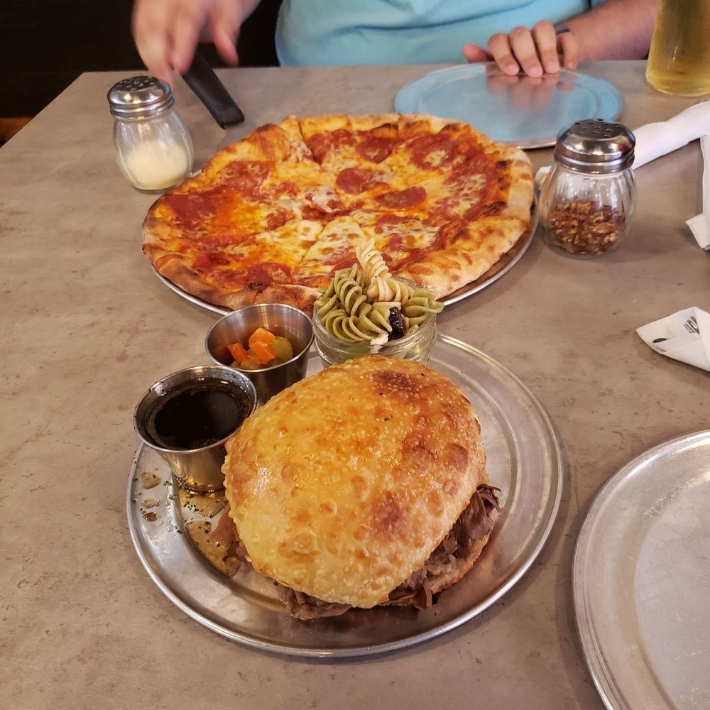 Marceline Pizza Company - Woodfired pepperoni pizza and a roast beef sandwich. - Pizza Near Me - Marceline, Missouri