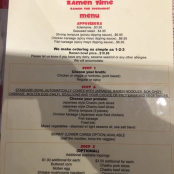 Ramen Time - Ramen Time Menu - Ramen Near Me - Deerfield, Illinois