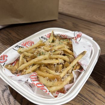 The Burger Joint - These are their garlic fries, which are so good not too strong just the right amount of garlic - Burgers Near Me - Tempe, Arizona