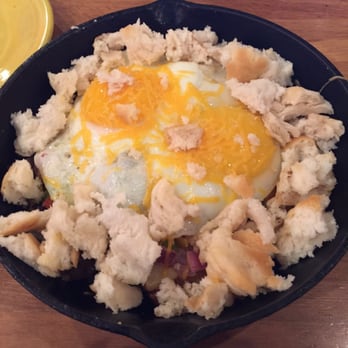 J Christopher's - The sausage and gravy skillet with a biscuit is so good! - Breakfast & Brunch Near Me - Kennesaw, Georgia