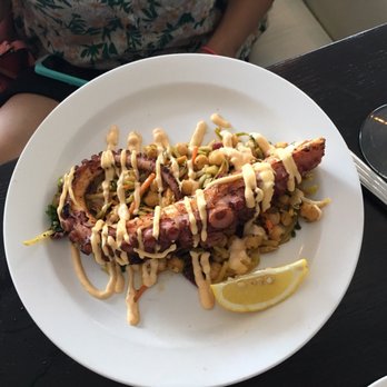 Shorebreak Lodge - Entree size octopus. So tender. - New American Near Me - Rehoboth Beach, Delaware Shorebreak Lodge - Entree size octopus. So tender. - New American Near Me - Rehoboth Beach, Delaware