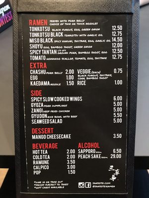 Menu photo 5 Sansotei Ramen Toronto, ON
