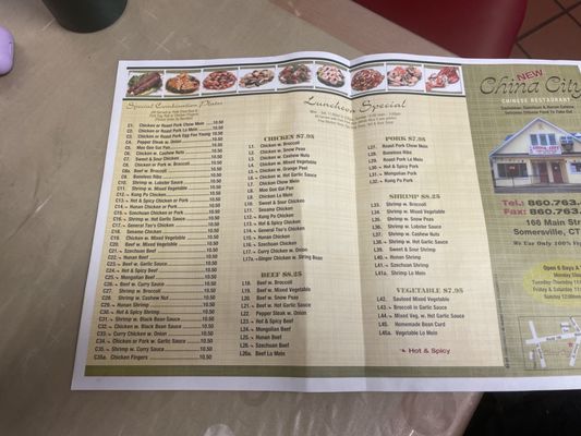 Menu photo 1 China City Somers, CT