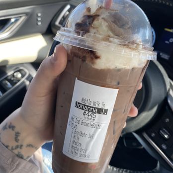 Dunkin' - Brownie Batter Iced Latte - Donuts Near Me - Hanford, California