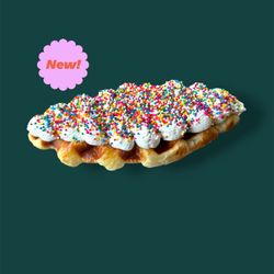 Must Have Coffee - Rainbow sprinkle croffle