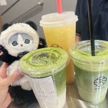 One Tea - Matcha Latte x2, Mango Yakult - Bubble Tea Near Me - Temple City, California