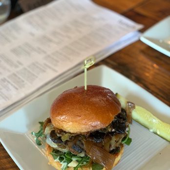 Plate 38 - 1/3 Lb Truffle Mushroom Burger - New American Near Me - Pasadena, California