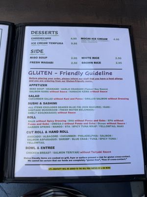 Menu photo 1 Mikko Sushi Vista, CA