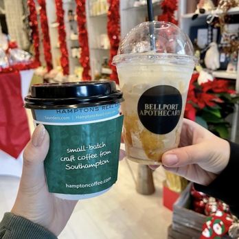 Bellport Apothecary - Chai Latte and Vanilla Frappe - Coffee & Tea Near Me - Bellport, New York