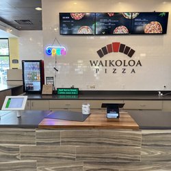 Waikoloa Pizza - Shopfront: self-service screen to order pizza and pay. Never saw a person until the pizzas were brought out from the back.