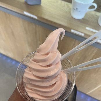 Nana's Green Tea - Sakura gold leaf soft serve - Desserts Near Me - Bellevue, Washington