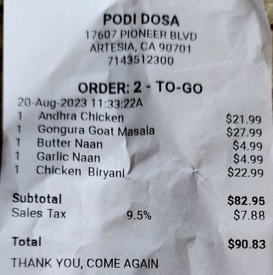 Podi dosa by null