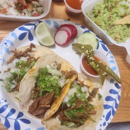Birria tacos, Pico & guacamole. Amazing 10/10 food. Will be back!! Sooo good. Birria tacos, Pico & guacamole. Amazing 10/10 food. Will be back!! Sooo good.