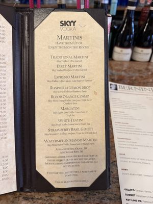 Menu photo 4 Bernini Tampa, FL Menu photo 4 Bernini Tampa, FL