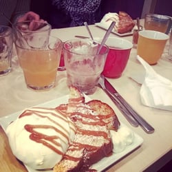 La Kitchenette - Brioche façon pain perdu et mascarpone lors d'un brunch.