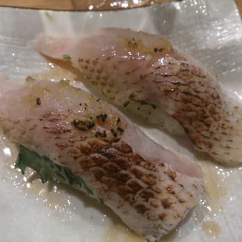 Sushi Iki - Mutsu, deep water sea fish tasting like cod - Japanese Near Me - Tarzana, California
