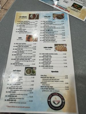 Menu photo 8 Pho Thien Phat Richmond, VA