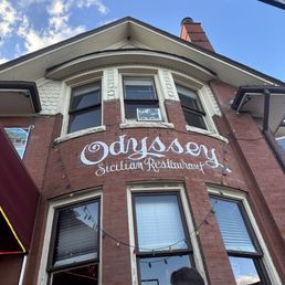 Exterior outside entrance of Odyssey Italian Restaurant - Denver, Colorado Exterior outside entrance of Odyssey Italian Restaurant - Denver, Colorado