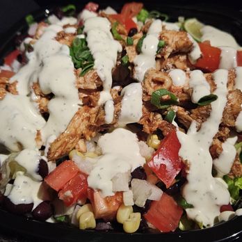 California Pizza Kitchen - Chopped chicken BBQ salad to go. - Pizza Near Me - Scottsdale, Arizona California Pizza Kitchen - Chopped chicken BBQ salad to go. - Pizza Near Me - Scottsdale, Arizona