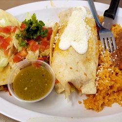 Santa Fe 2 - Combo Dinner: chicken taco, burrito and quesadilla.