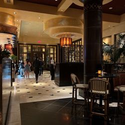 Inside near the bar area