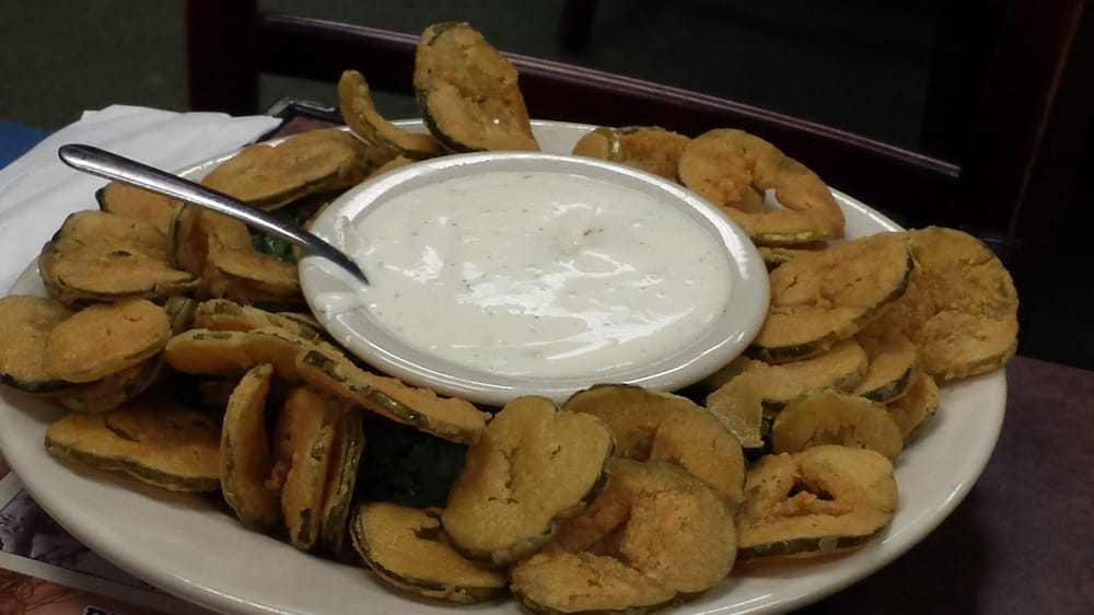 Order Fried Pickles food online from Corky Bells Seafood & Steaks store, Fleming Island on bringmethat.com
