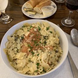 Risotto with smoked salmon and capers. Risotto with smoked salmon and capers.