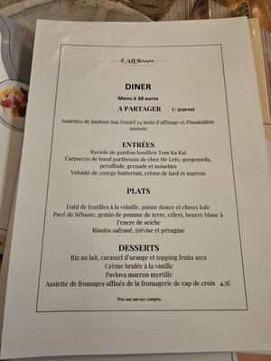 Menu photo 3 L'Alchimiste Nice, 06