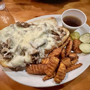 Wausau Mine - Beef dip with sweet potato fries. Sooooo good - Pizza Near Me - Wausau, Wisconsin