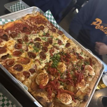 Pizzasaurus Rex - Half pepperoni half potato - Pizza Near Me - Sacramento, California Pizzasaurus Rex - Half pepperoni half potato - Pizza Near Me - Sacramento, California