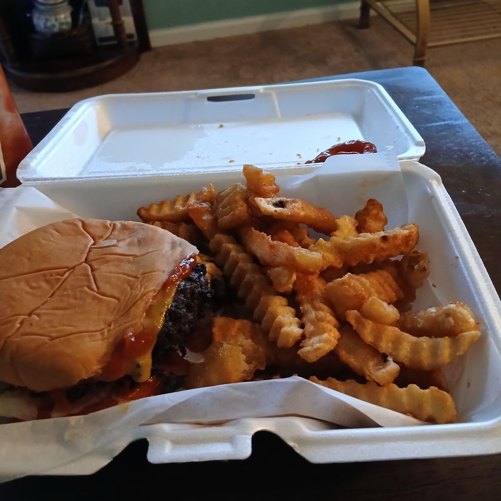 Double cheese smash burger. 10/10 Double cheese smash burger. 10/10