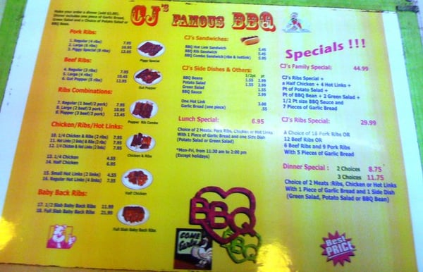 Menu photo 5 CJ BBQ San Jose, CA