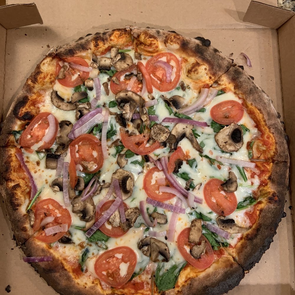 Bear Brick Oven Pizza - The Ashton with spinach - Pizza Near Me - Silver Spring, Maryland