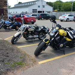 The Island Stone Pub - Designated Motorcycle parking.