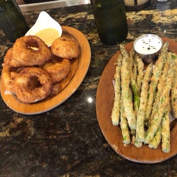 Fork - Onion rings and asparagus fries - New American Near Me - Boise, Idaho Fork - Onion rings and asparagus fries - New American Near Me - Boise, Idaho