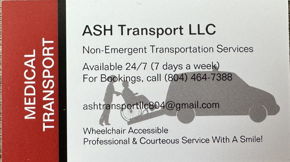 ASH TRANSPORT - Updated October 2025 - Richmond, Virginia - Medical ...