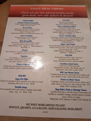 Menu photo 5 Cisco's Salsa Company Tomball, TX Menu photo 5 Cisco's Salsa Company Tomball, TX
