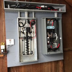 Sked Electric - On site photos of a transfer switch and panel installation for a residential customer! #electriciannearme #skedelectric