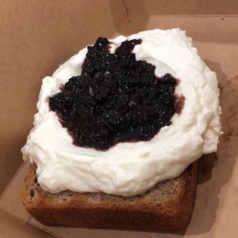 Lodge Bread - Lemon loaf with blueberries and whipped ricotta - Bakeries Near Me - Los Angeles, California
