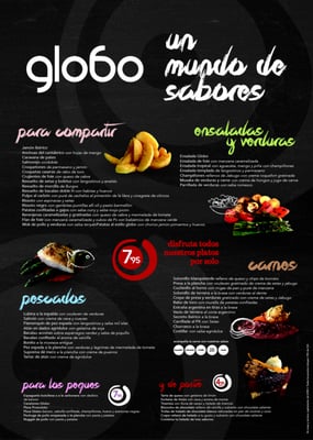 Menu photo 1 El Globo Tapas Córdoba, CO