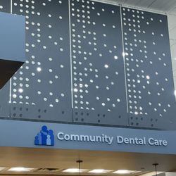 Community Dental Care - Sign above checkin