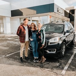 Clift Buick GMC - Lyss and I with Jessi, who sold us our amazing SUV.