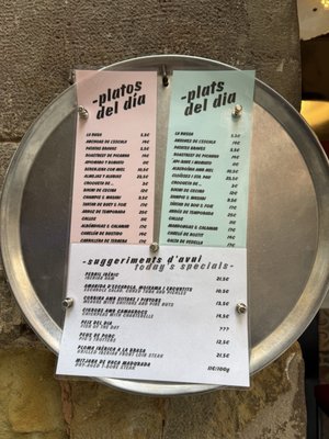 Menu photo 1 Bar del Pla Barcelona, B Menu photo 1 Bar del Pla Barcelona, B