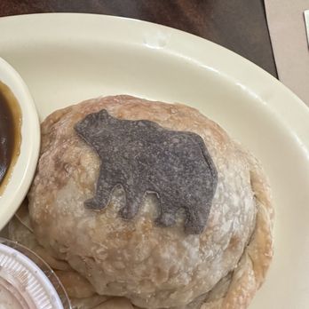 Bear Trap Inn - Bear on my pasty - American Near Me - Munising, Michigan